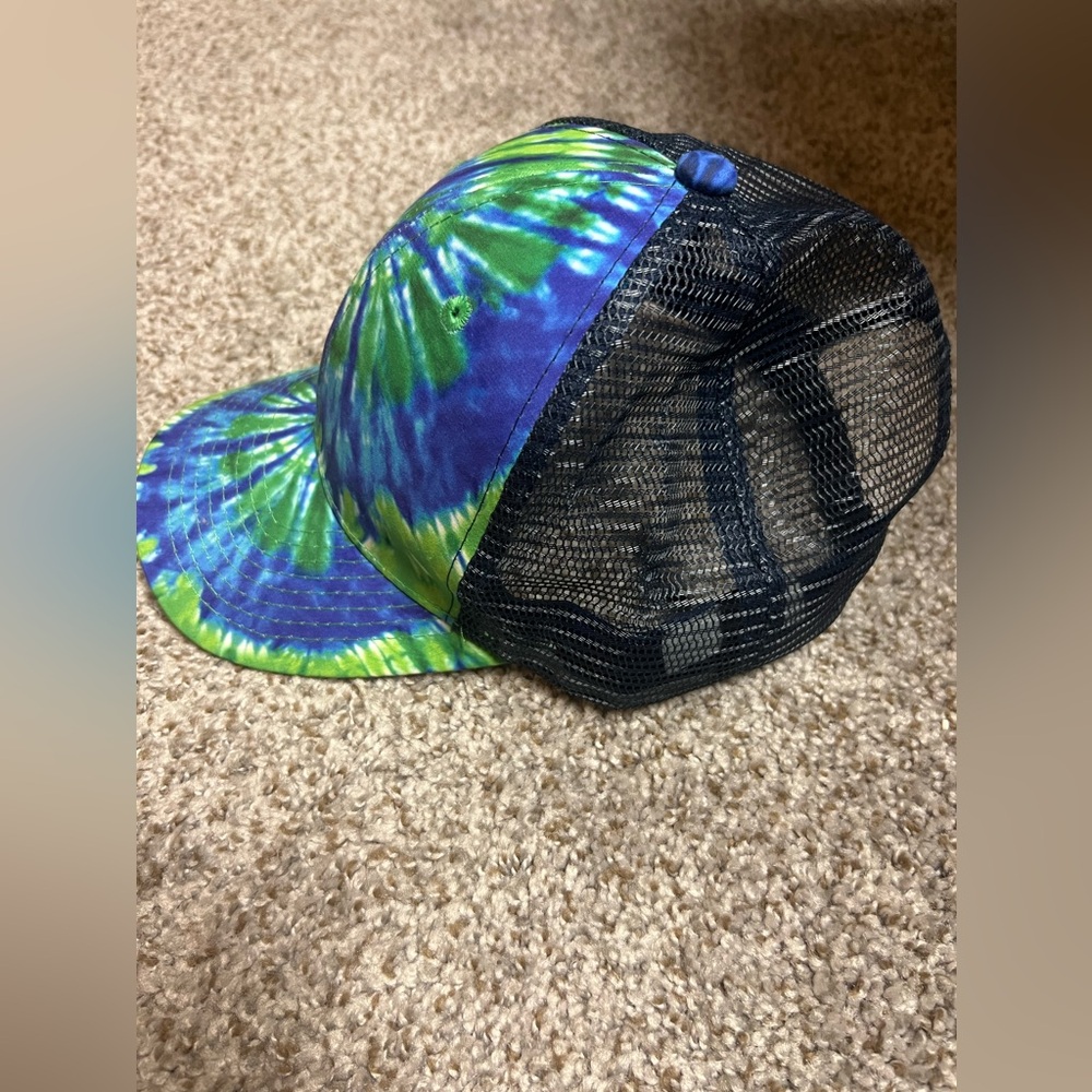 Pit bull Snap Back Tie Dye Swirl Adjustable Adult Baseball Cap